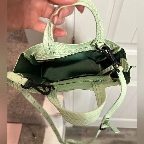 Ampersand As Apostrophe Micro Tote in Mint Python - Picture 10 of 16